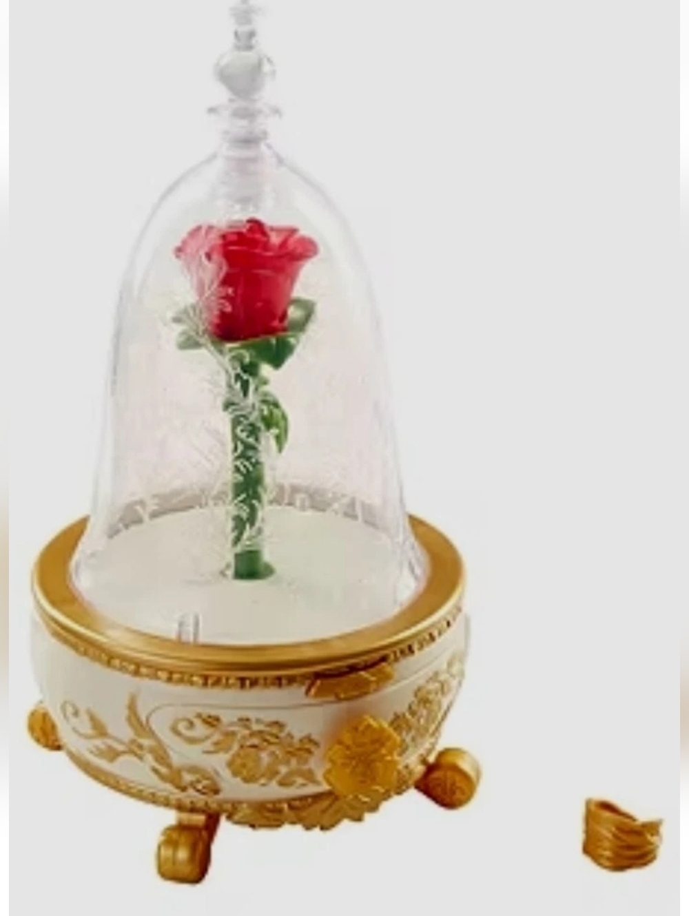 Disney* Beauty and the Beast Enchanted Rose Jewelry Box, That Lights Up & Sings - Picture 4 of 6